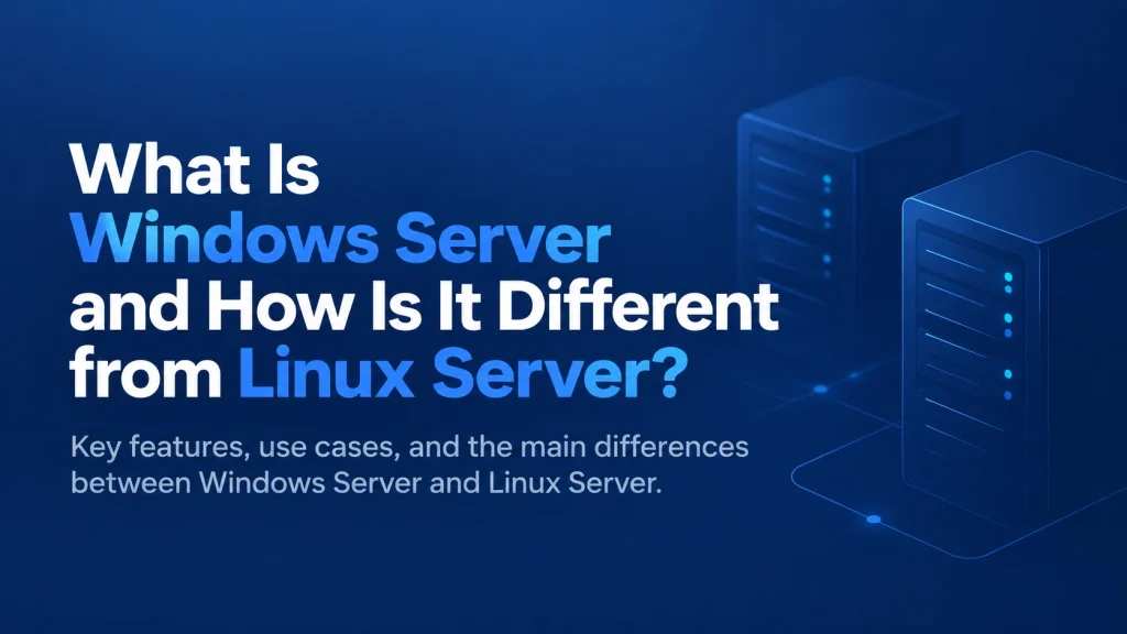 What is the difference between a Windows and Linux server?