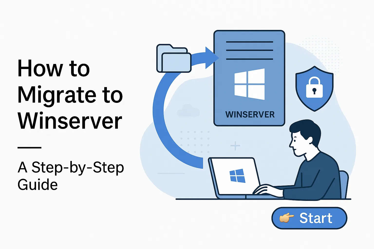Illustration of migrating data to Winserver’s Japan-based Windows VPS with step-by-step guide