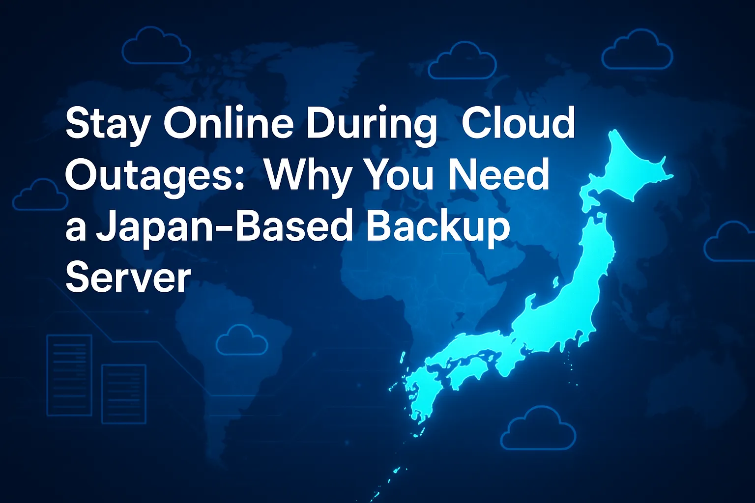 Japan-based backup server for cloud outage protection and business continuity with Winserver