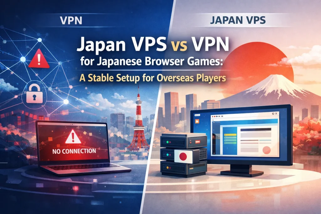 Japan VPS vs VPN for Japanese Browser Games A Stable Setup for Overseas Players