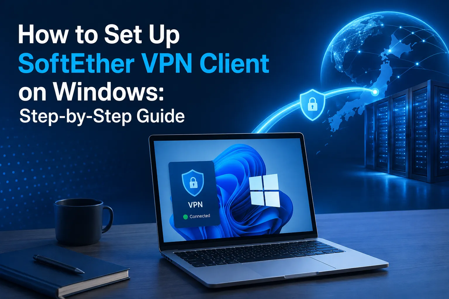 How to set up SoftEther VPN Client on Windows with a secure VPN connection to a server